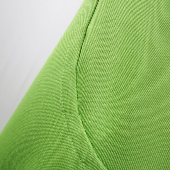 Adorable Lime Green Mod '60s Style Dress with Petal Collar by Fervour Size M - Picture 13 of 14